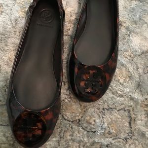 Tory Burch Minnie Travel Ballet Flat Tortoise